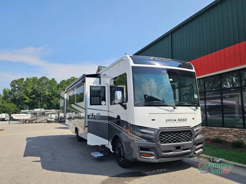 2027 Tiffin Motorhomes Open Road Allegro — front three-quarter view