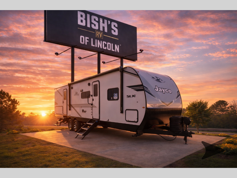 2026 Jayco Jay Flight SLX — front three-quarter view