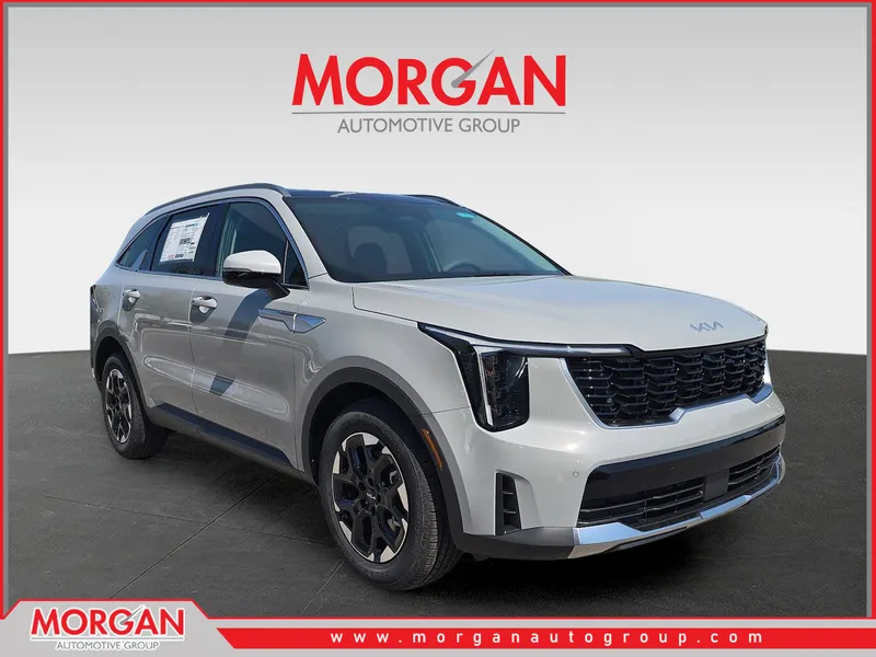 2026 Kia Sorento S in Wolf Gray — front three-quarter view
