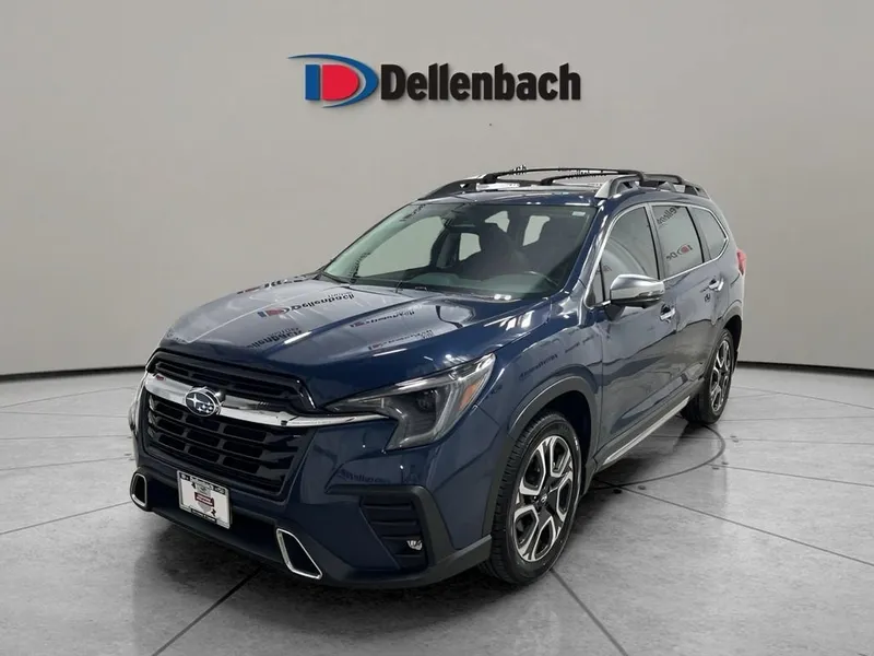 2023 Subaru Ascent Touring in Cosmic Blue Pearl — front three-quarter view