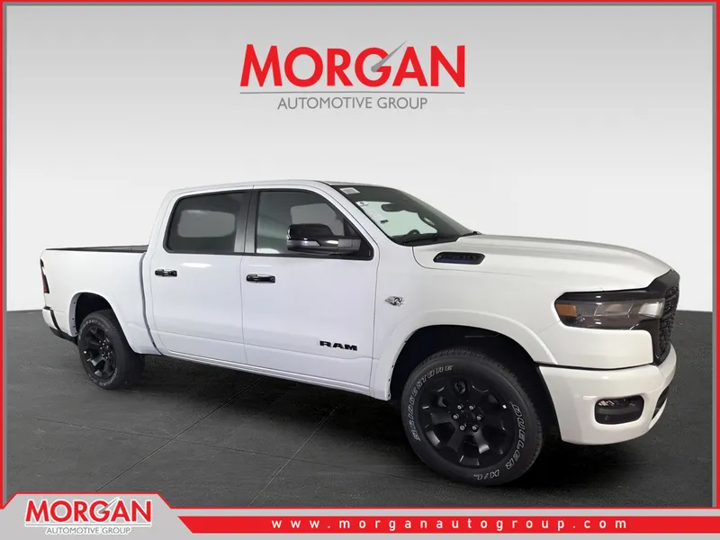 2026 Ram 1500 Big Horn/Lone Star in White — front three-quarter view