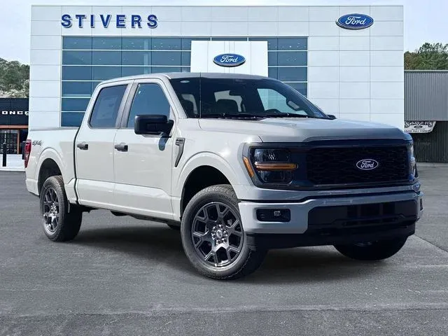 2026 Ford F-150 STX in White — front three-quarter view