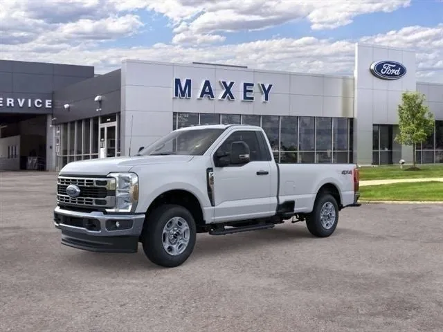 2026 Ford Super Duty F-350® XLT in Oxford White — front three-quarter view
