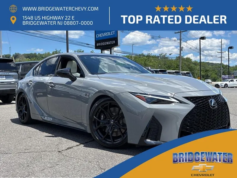 2025 Lexus IS 500 F SPORT Performance in Gray — front three-quarter view