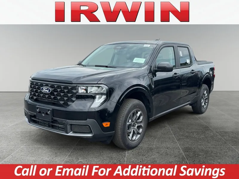 2026 Ford Maverick XLT in Black — front three-quarter view