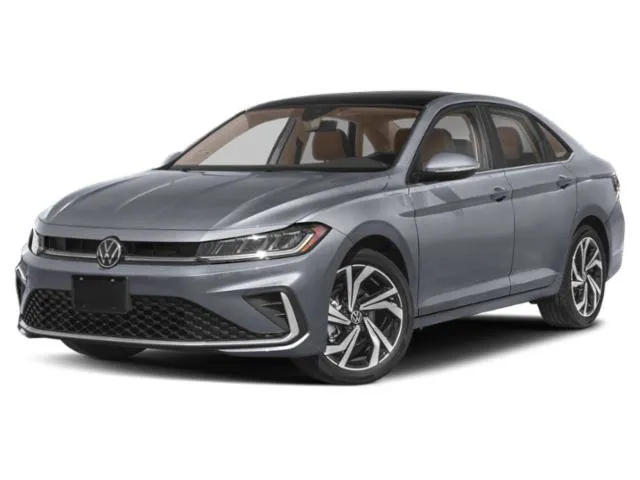 2026 Volkswagen Jetta SEL in Silver Metallic — front three-quarter view