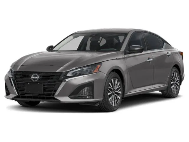 2025 Nissan Altima SV in Gun Metallic — front three-quarter view