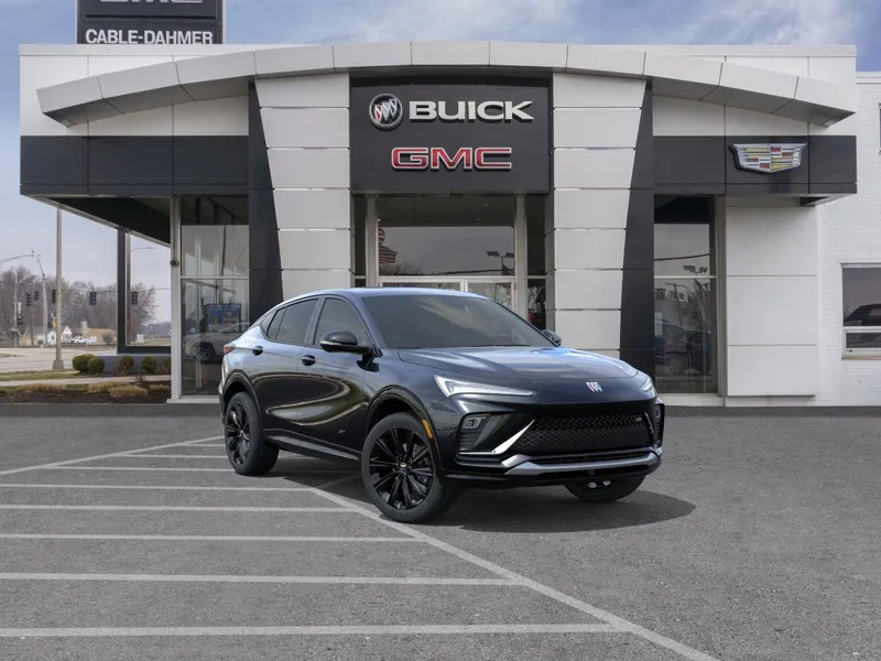 2026 Buick Envista Sport Touring in Ebony Twilight Metallic — front three-quarter view