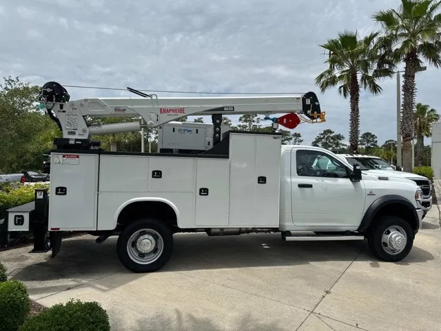 2024 RAM 5500 Chassis Cab Tradesman in Bright White Clearcoat — front three-quarter view