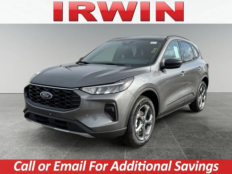 2026 Ford Escape ST-Line in Gray — front three-quarter view