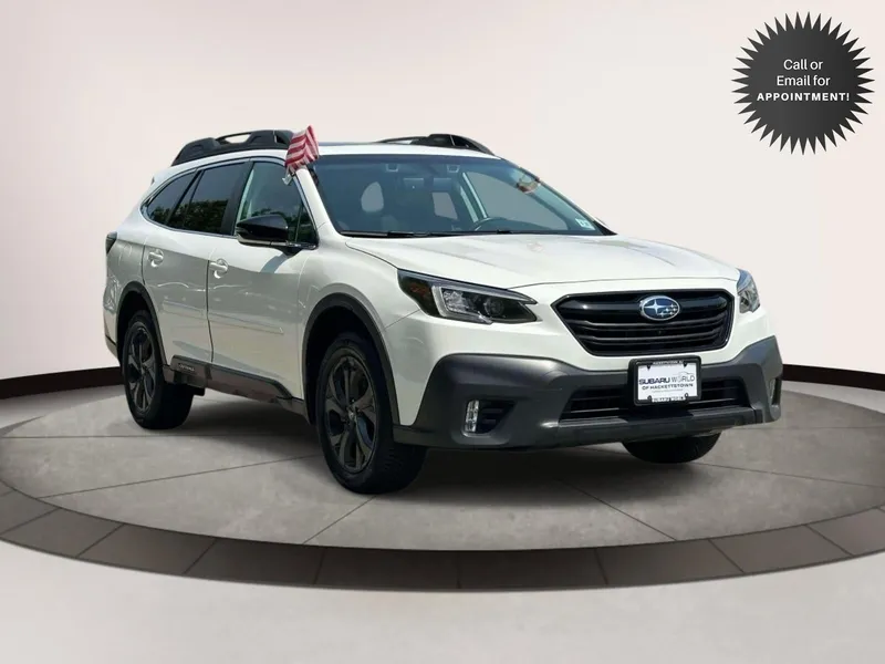 2022 Subaru Outback Onyx Edition XT CVT in White — front three-quarter view