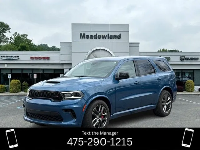 2024 Dodge Durango R/T in Frostbite Pearlcoat — front three-quarter view