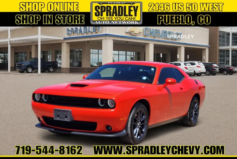 2021 Dodge Challenger GT in Orange — front three-quarter view