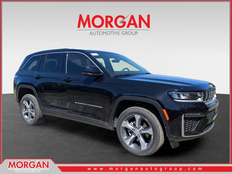 2026 Jeep Grand Cherokee Limited in Black — front three-quarter view