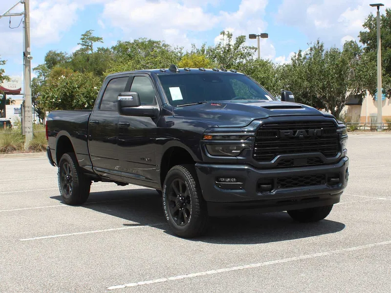 2026 RAM 2500 Laramie in Forged Blue Metallic Exterior Paint — front three-quarter view