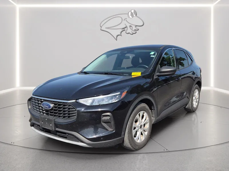 2023 Ford Escape Active in Agate Black — front three-quarter view