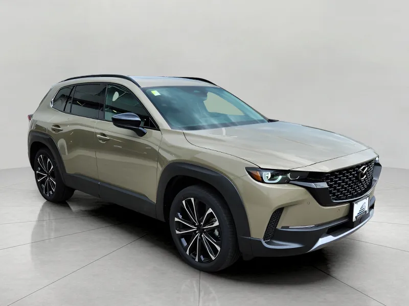 2026 Mazda Mazda CX-50 2.5 Turbo AWD in Zircon Sand Metallic — front three-quarter view
