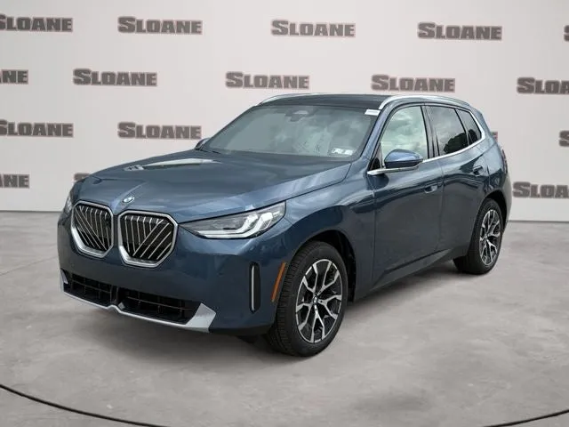 2026 BMW X3 30 xDrive in Arctic Race Blue Metallic — front three-quarter view