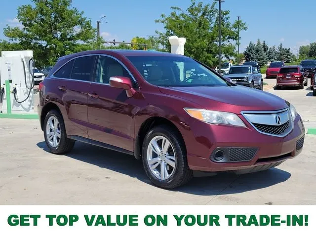 2015 Acura RDX Base in Red — front three-quarter view