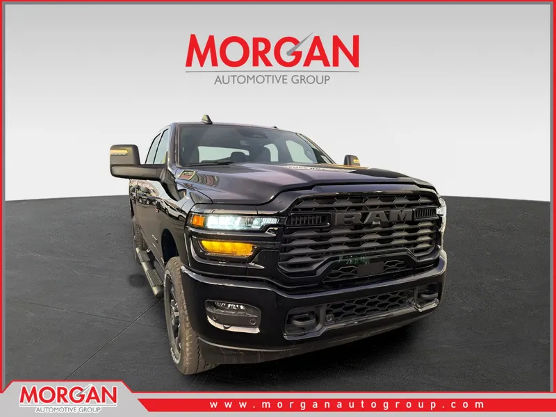 2026 Ram 2500 Big Horn in Diamond Black Crystal Pearlcoat — front three-quarter view