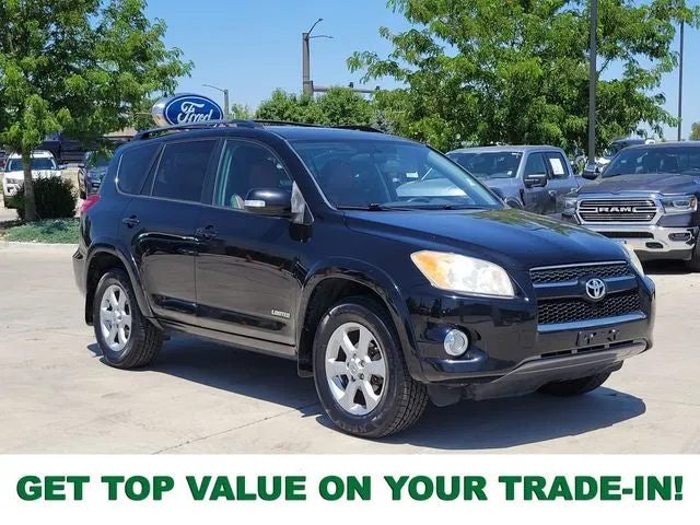 2011 Toyota RAV4 Limited in Black — front three-quarter view