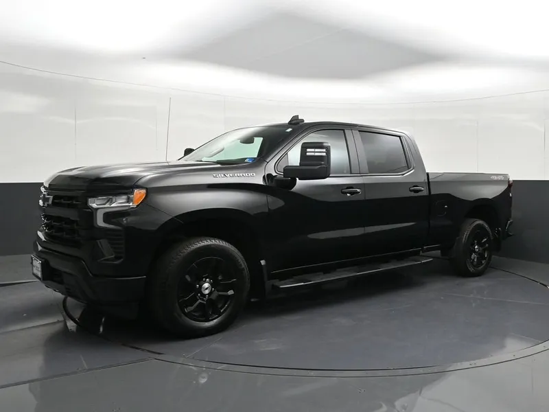 2024 Chevrolet Silverado 1500 RST in Black — front three-quarter view