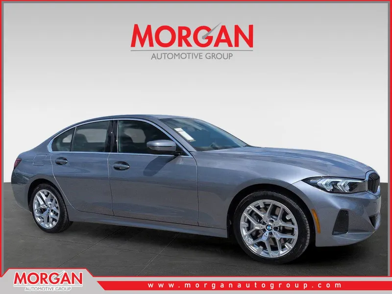 2026 BMW 3 Series 330i xDrive in Gray — front three-quarter view