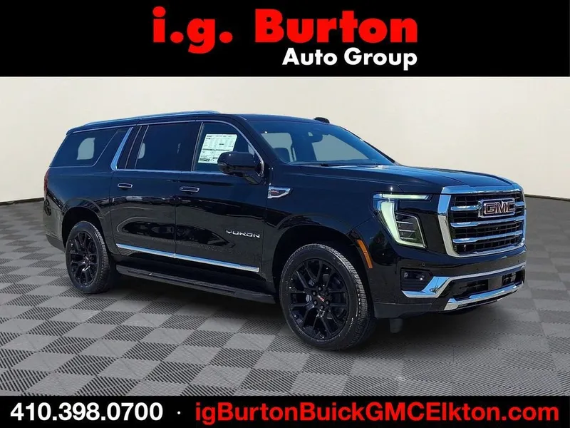 2026 GMC Yukon XL Elevation in Onyx Black — front three-quarter view