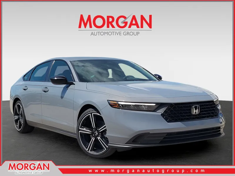 2026 Honda Accord Hybrid Sport in Urban Gray Pearl — front three-quarter view