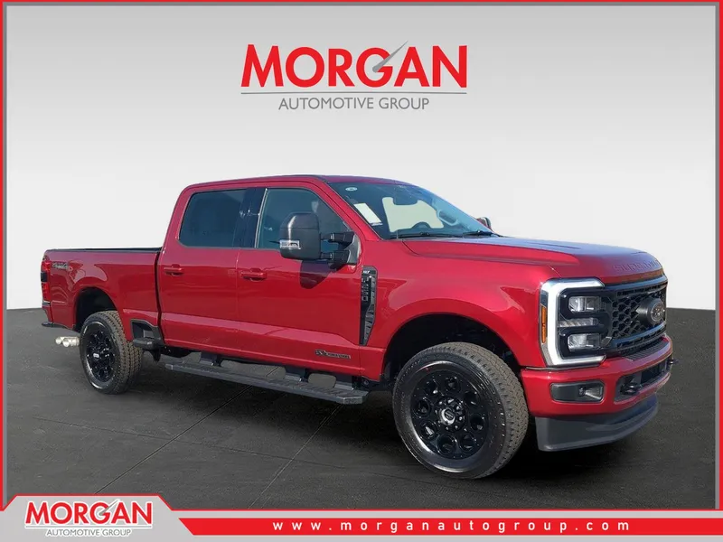 2026 Ford F-250SD XLT in Red — front three-quarter view