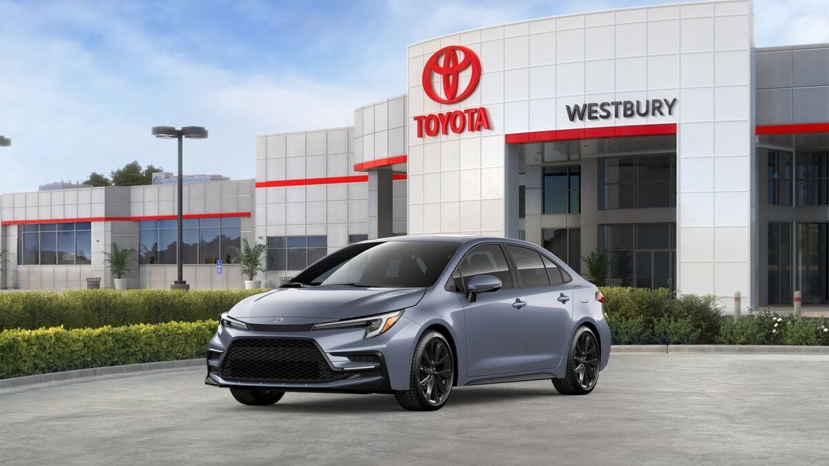 2026 Toyota Corolla SE in Celestite — front three-quarter view