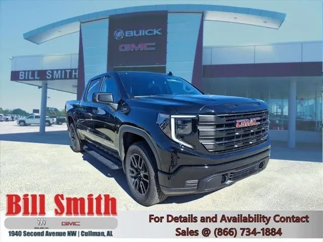 2026 GMC Sierra 1500 Pro in Onyx Black — front three-quarter view