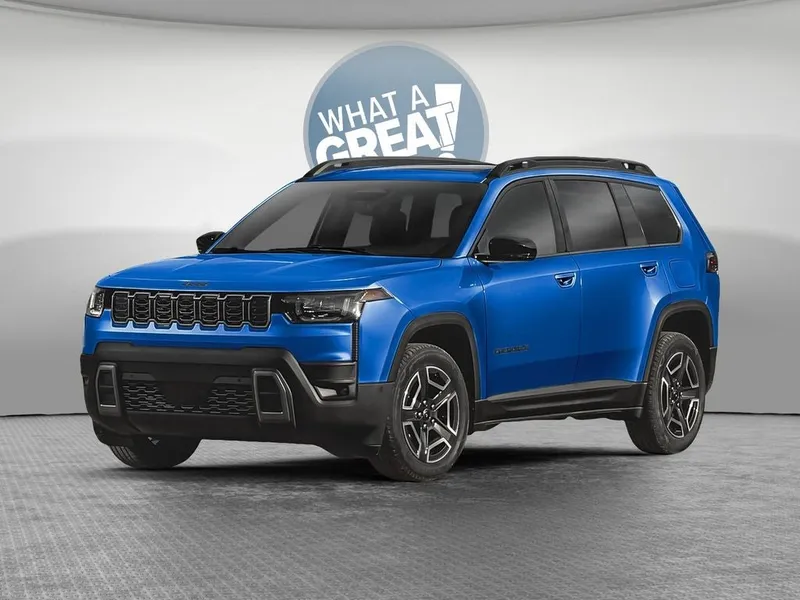 2026 Jeep Cherokee CHEROKEE LAREDO 4X4 in Hydro Blue Pearl-Coat Exterior Paint — front three-quarter view