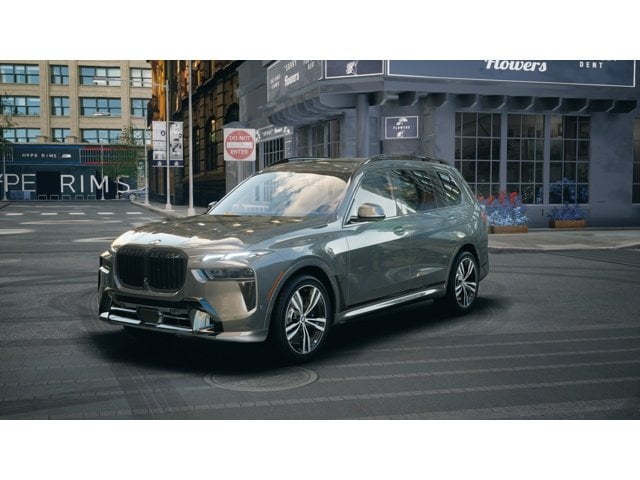 2026 BMW X7 xDrive40i in Dravit Grey Metallic — front three-quarter view