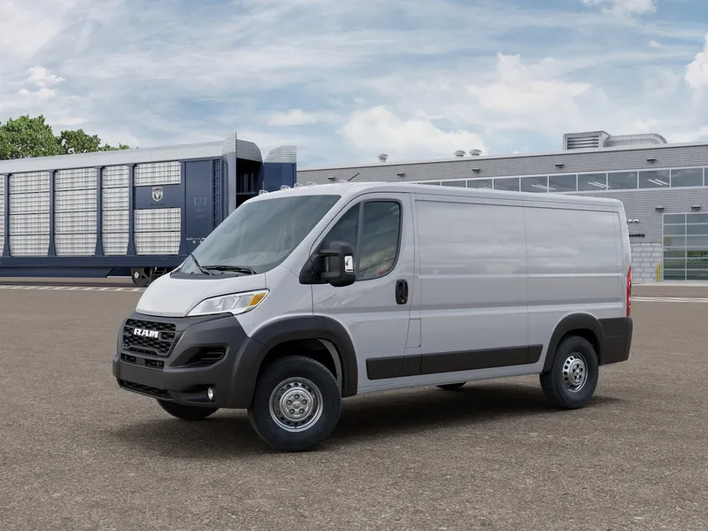 2026 RAM Promaster RAM PROMASTER 1500 TRADESMAN CARGO VAN LOW ROOF 136' WB in Bright White Clear-Coat Exterior Paint — front...