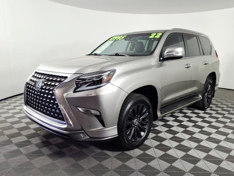 2022 Lexus GX GX 460 Premium in Atomic Silver — front three-quarter view