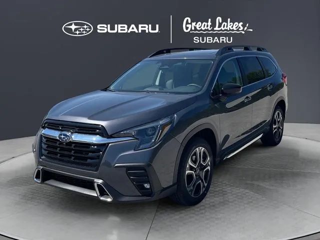 2026 Subaru ASCENT Touring 7-Passenger in Magnetite Gray Metallic — front three-quarter view
