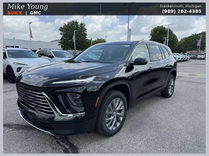 2026 Buick Enclave Preferred in Ebony Twilight Metallic — front three-quarter view