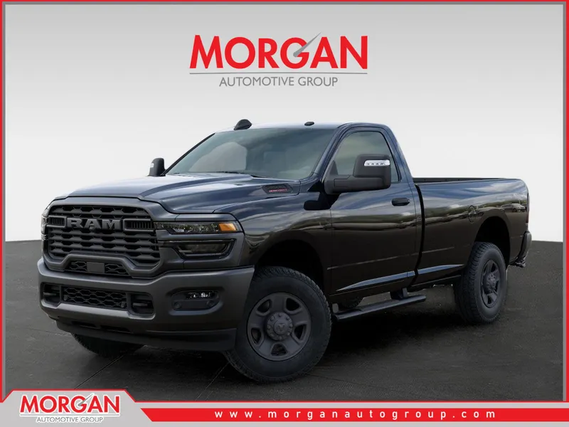 2026 Ram 2500 Tradesman in Black — front three-quarter view