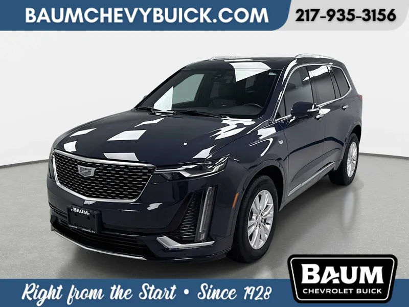 2024 Cadillac XT6 Luxury in Midnight Sky Metallic — front three-quarter view