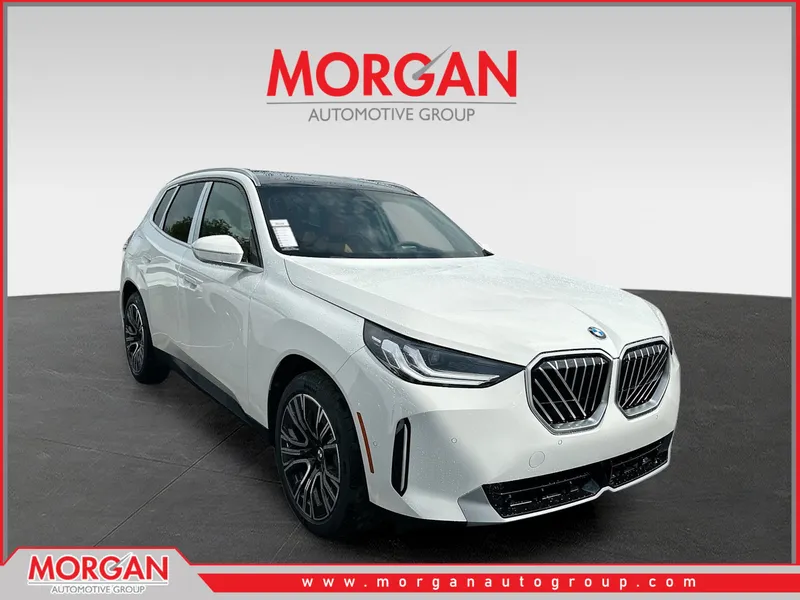 2026 BMW X3 30 xDrive in White — front three-quarter view