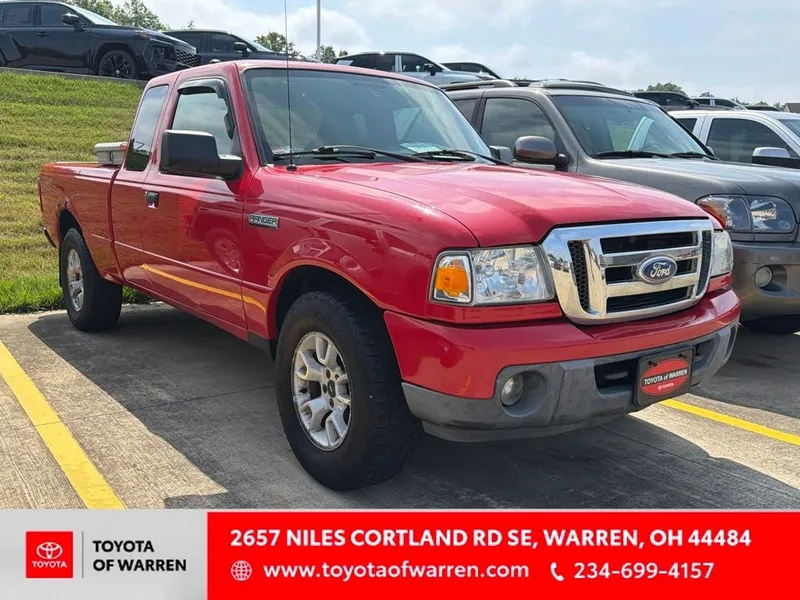 2008 Ford Ranger XLT in Red — front three-quarter view