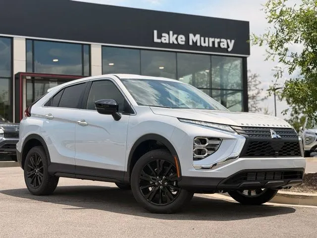 2026 Mitsubishi Eclipse Cross LE in White Diamond — front three-quarter view