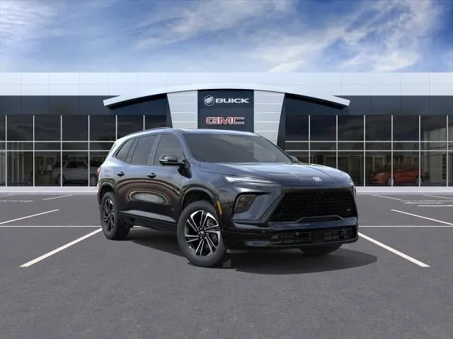 2026 Buick Enclave Sport Touring in Ebony Twilight Metallic — front three-quarter view