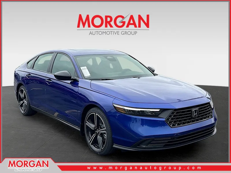 2026 Honda Accord Hybrid Sport in Still Night Pearl — front three-quarter view