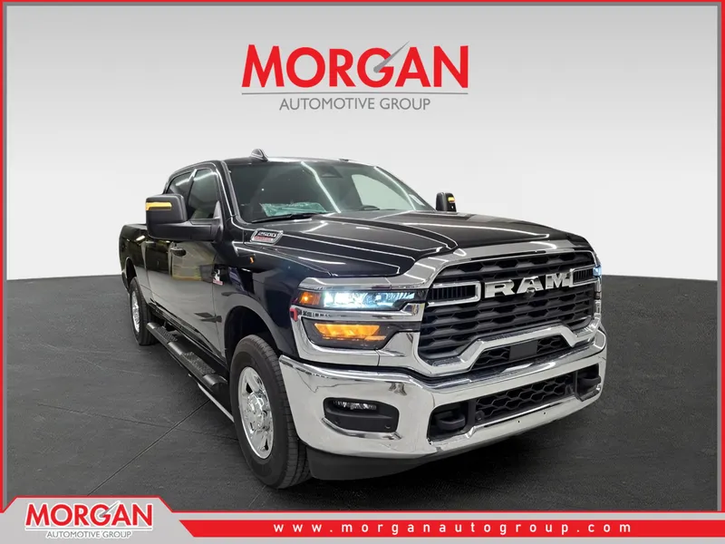 2026 Ram 2500 Tradesman in Diamond Black Crystal Pearlcoat — front three-quarter view