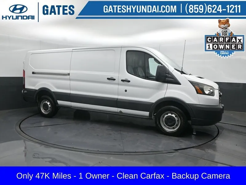 2016 Ford Transit-350 Base in Oxford White — front three-quarter view