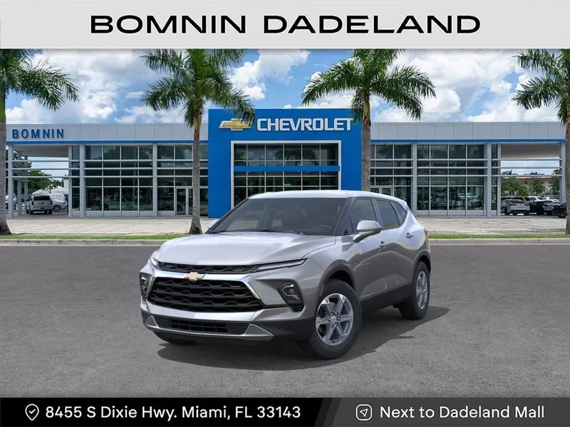 2026 Chevrolet Blazer 2LT in Sterling Gray Metallic — front three-quarter view