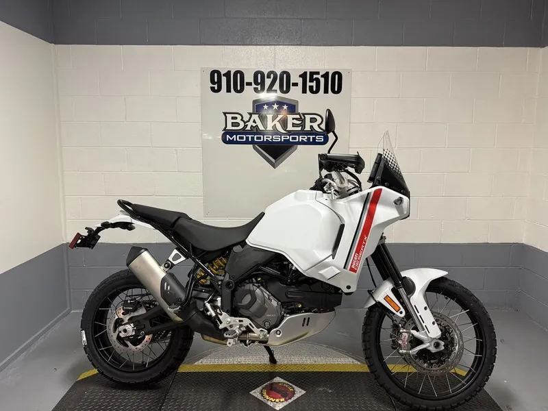 2026 Ducati DesertX Discovery — front three-quarter view