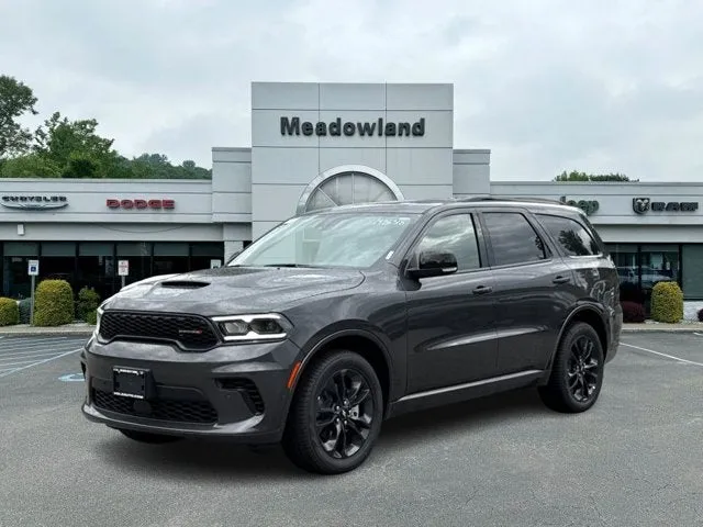 2026 Dodge Durango GT Plus in Vapor Gray Exterior Paint — front three-quarter view